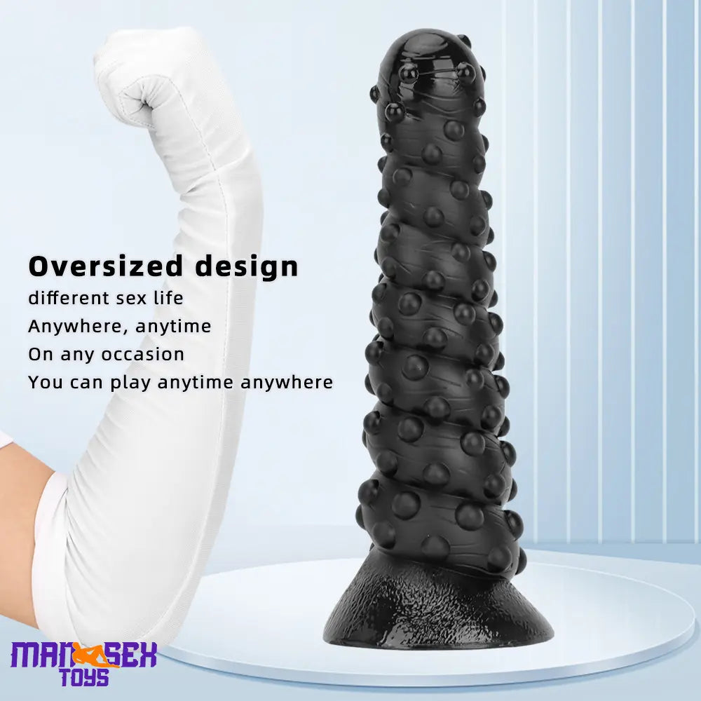 7.48in 11.22in 15in Huge Black Spiral Animal Octopus Big Dildo Butt Plug