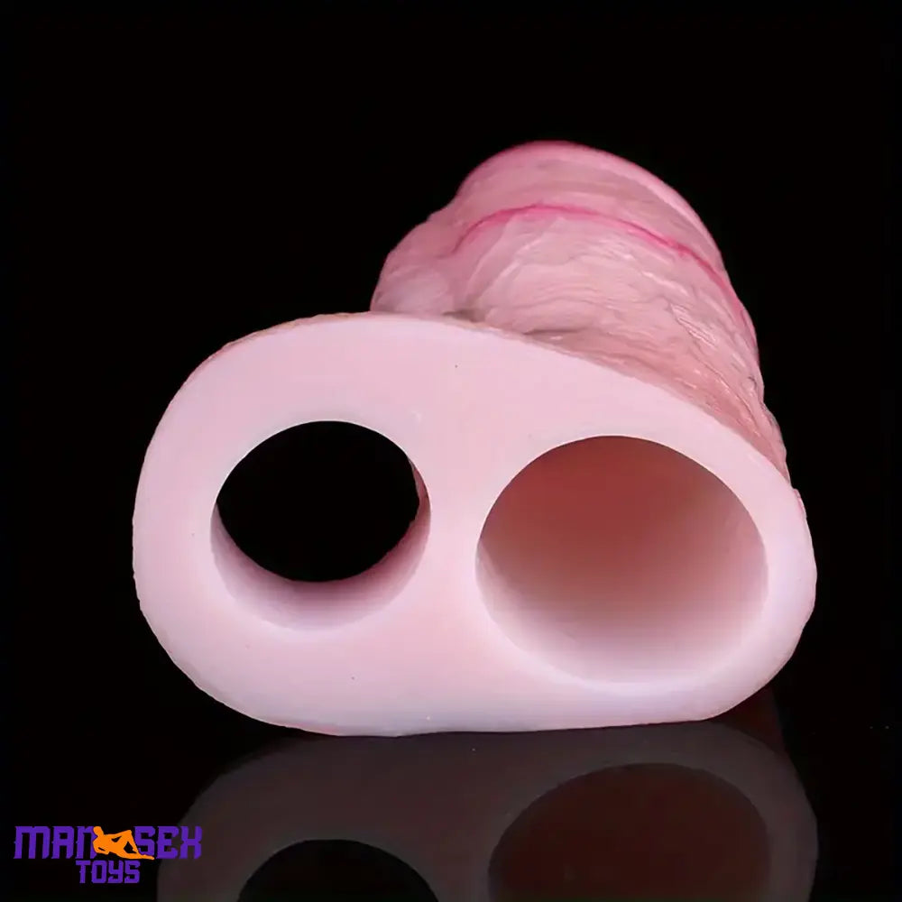 5.31in Silicone Soft Cock Ring Dildo Sleeve Flexible Penis Extender For Orgasm