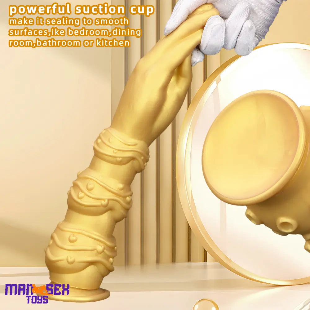 7.28in 9.84in 13.38in Premium Silicone Soft Fist Hands Big Durable Dildo