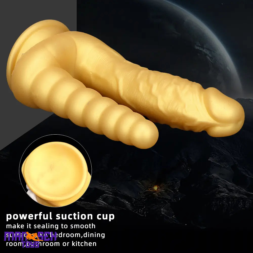 8.07in Silicone Big Soft Dildo Double Heads Dildo Butt Plug Love Cock Toy
