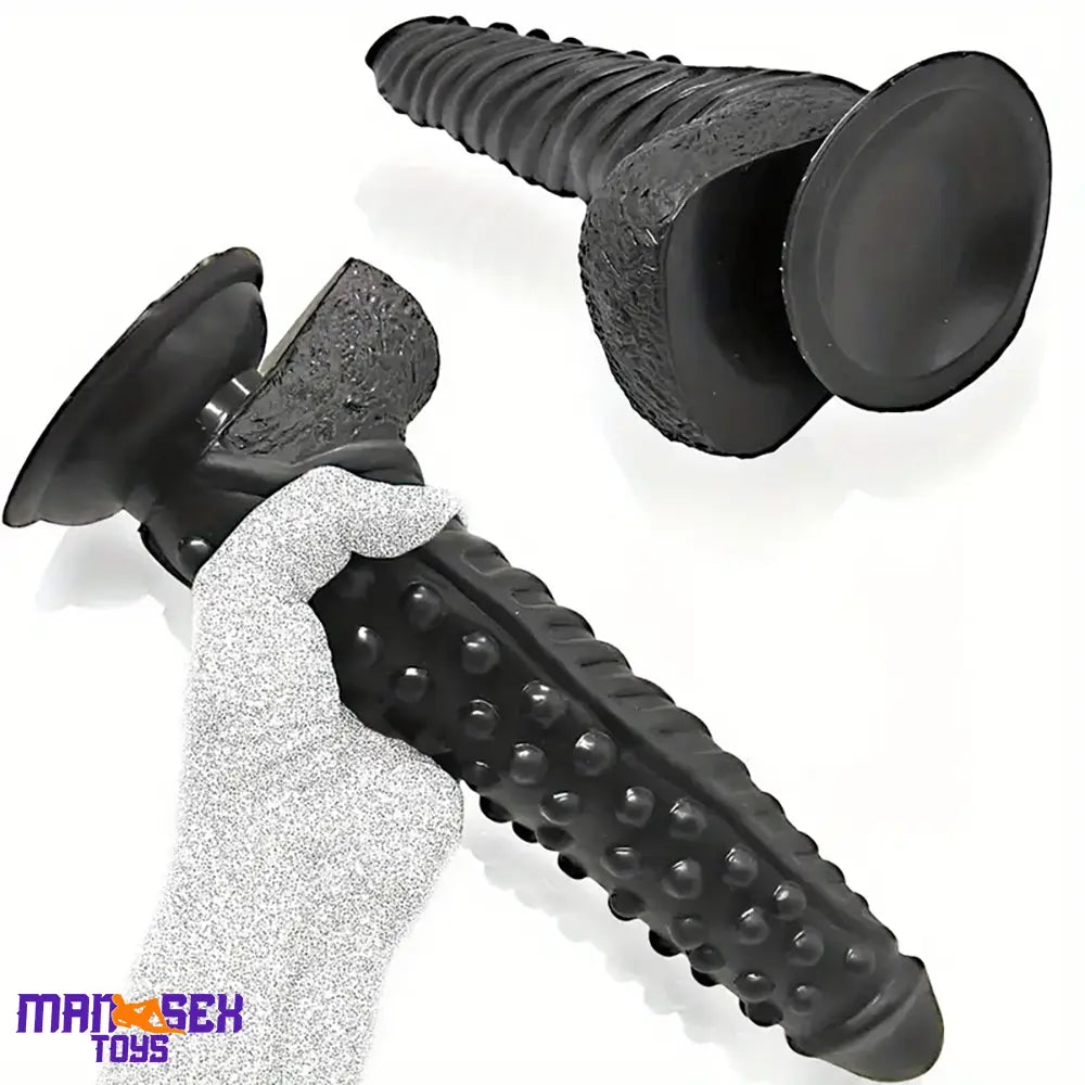 10.6in Spiked Big Fantasy Grainy Dildo For Vagina Cock Prostate Stimulation