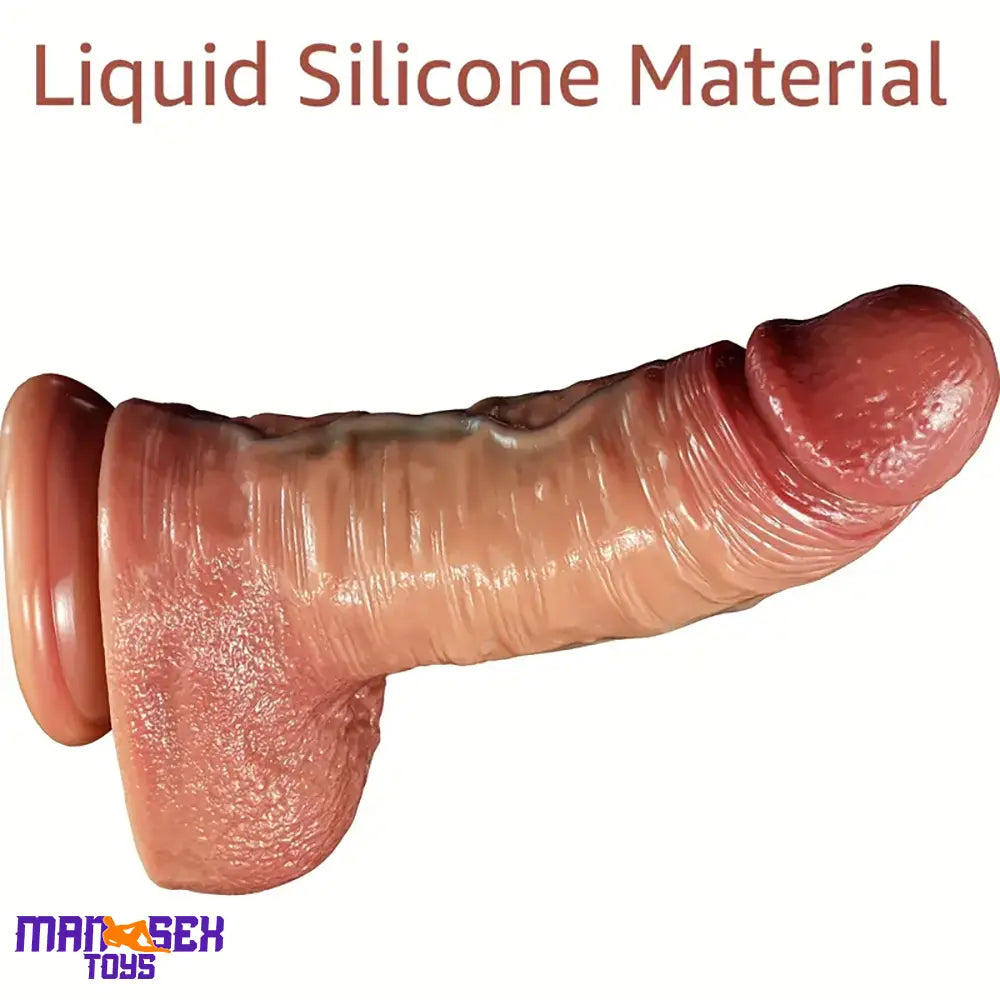 10in Thick Big Realistic Silicone Dual Density Dildo For Vaginal Massage