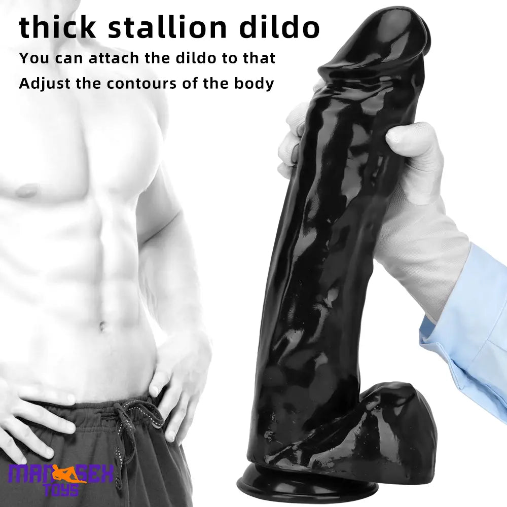 14.37in Large Thick Dildo For Anal Vaginal Cock Expansion With Sucker