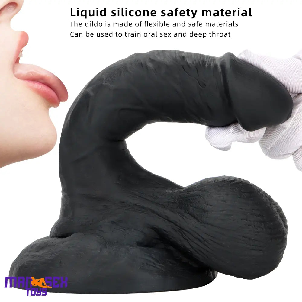 7.48in Big Suction Cup Silicone Soft Mixed Color Dildo For Sex Toy Love