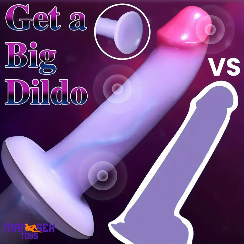 7.6in Realistic Silicone Soft Dildo Durable Sex Toy For Women Men Orgasm