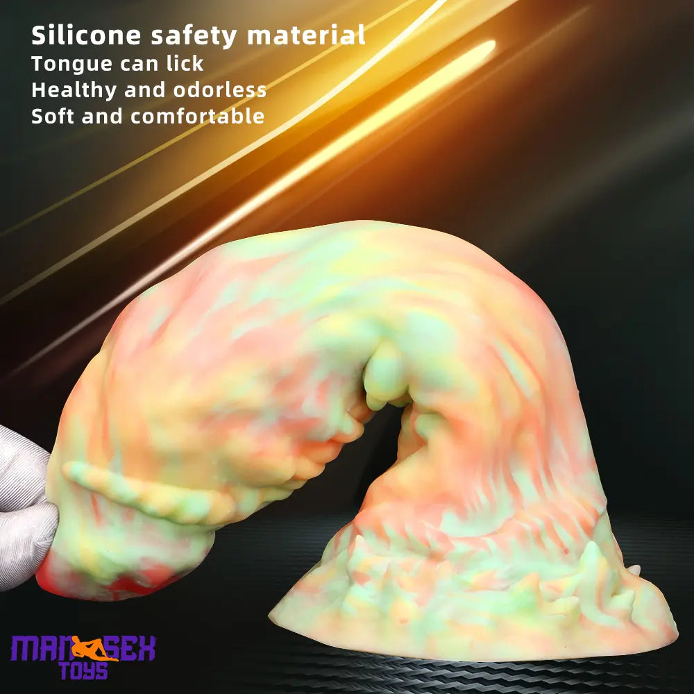 9.44in Fantasy Mixed Color Silicone Soft Big Dildo For Anal Vaginal Cock