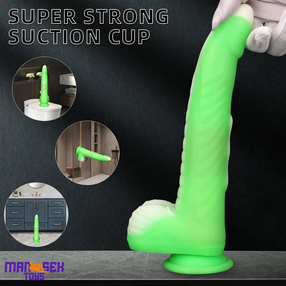 9.84in Big Smart Heating Thrusting Vibrating Remote Auto Electric Dildo