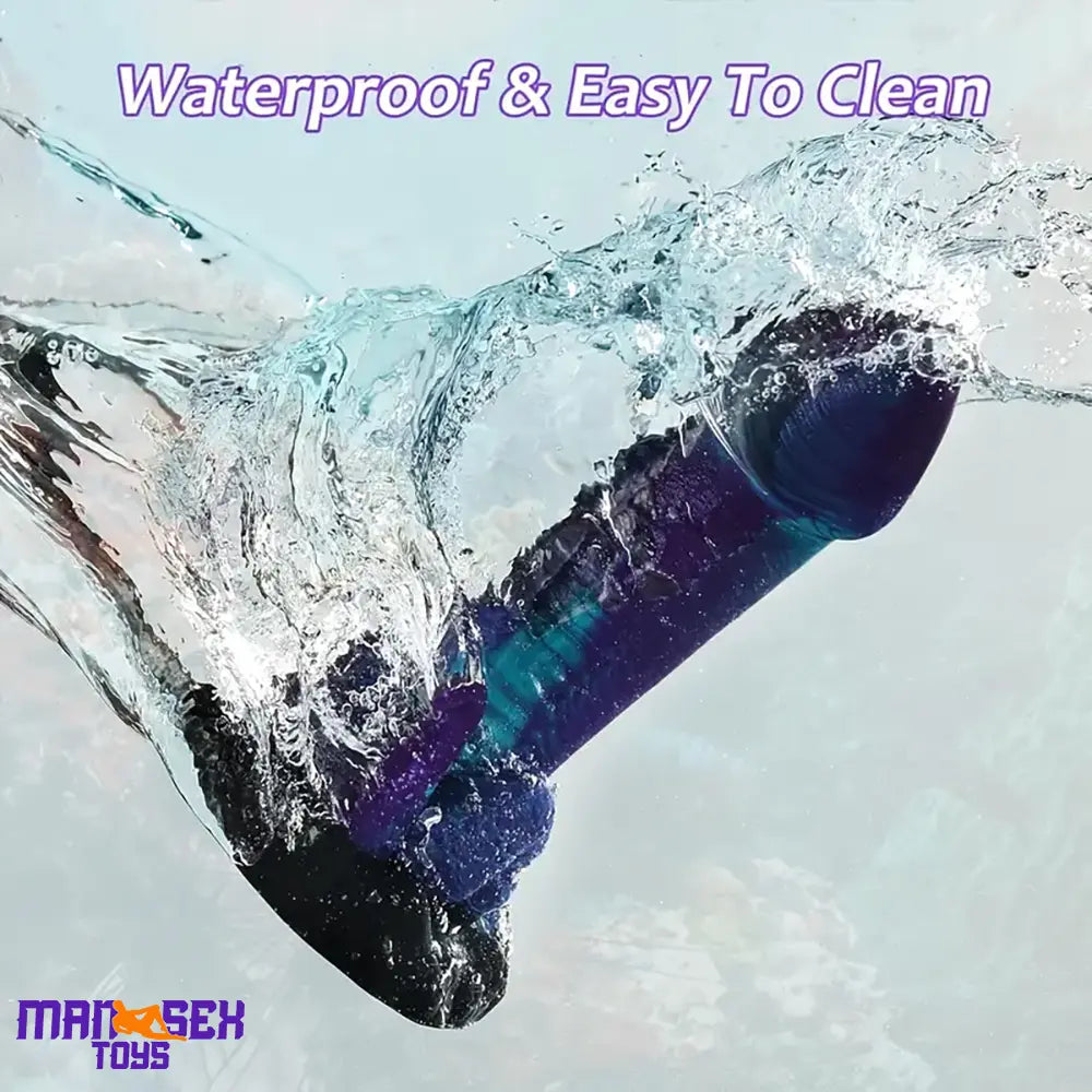 7.67in Dragon Fantasy Silicone Male Monster Dildo With Tentacle Suction Cup