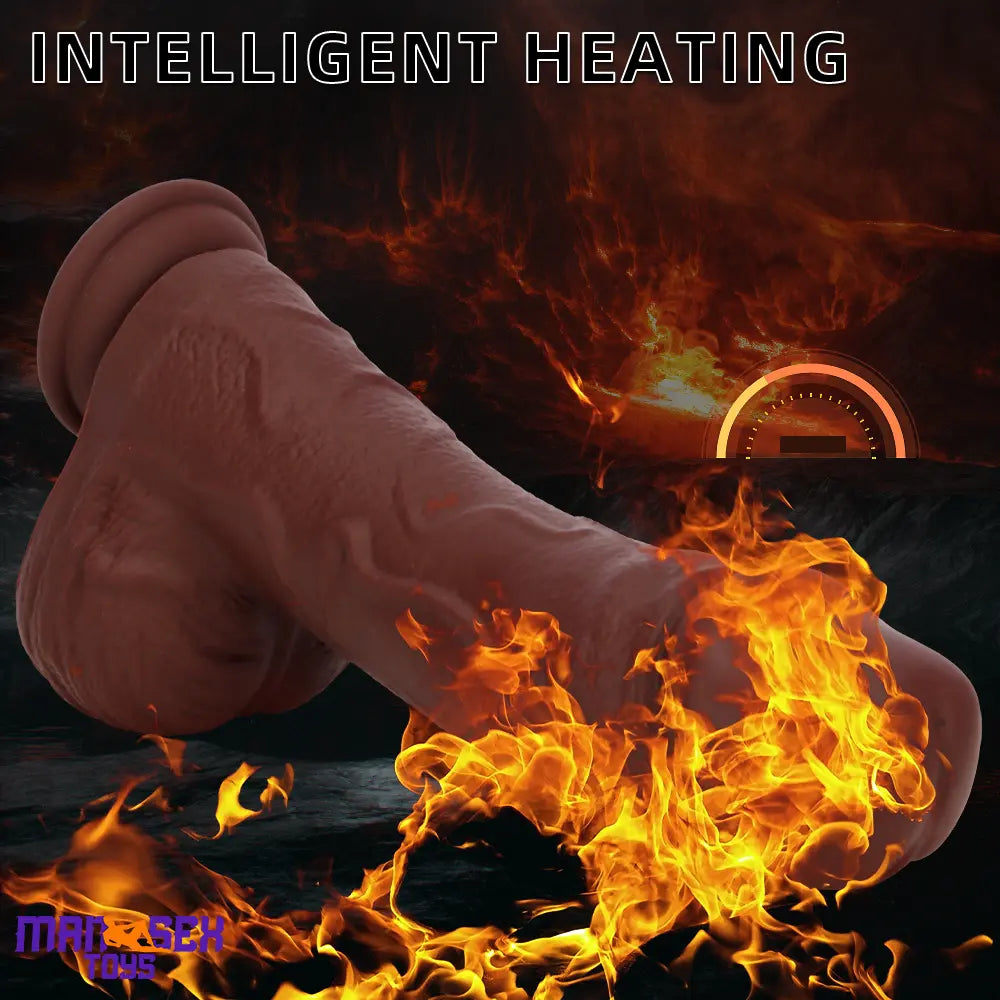 8.85in Intelligent Heating Thrusting Vibrating Automatic Remote Cock Dildo