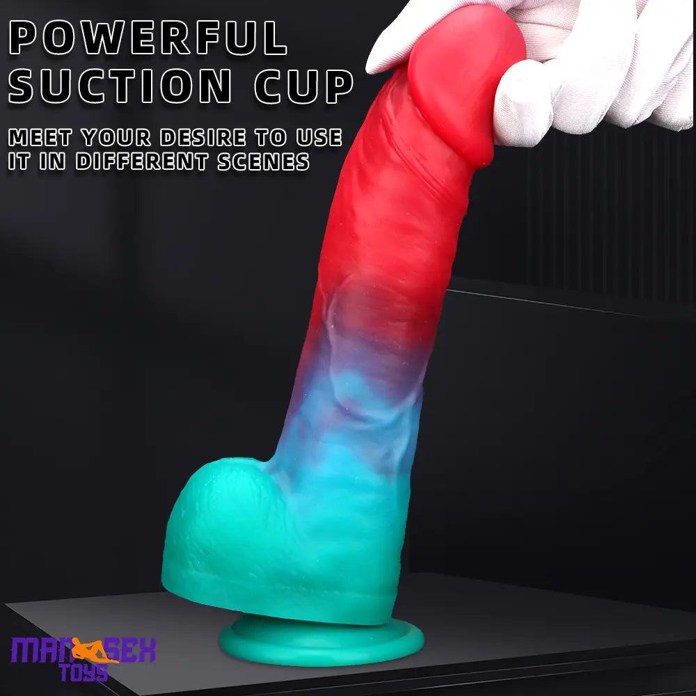 9.05in Big Smart Heating Thrusting Vibrating Remote Control Electric Dildo
