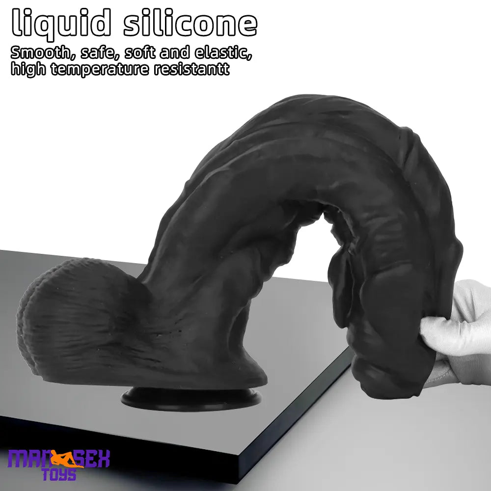 11.41in 12.6in 15in Super Big Silicone Soft Black Fantasy Durable Sex Dildo