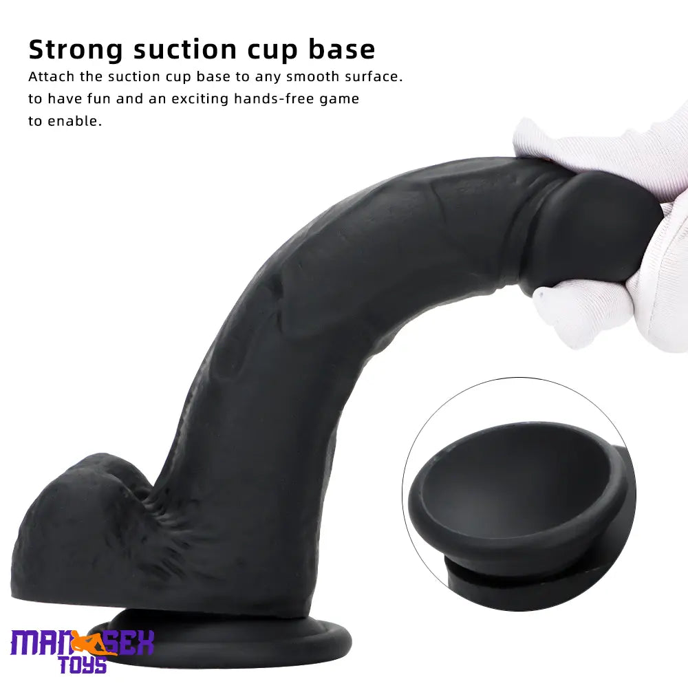 7.67in Premium Silicone Soft Mixed Color Dildo For Sensory Masturbation