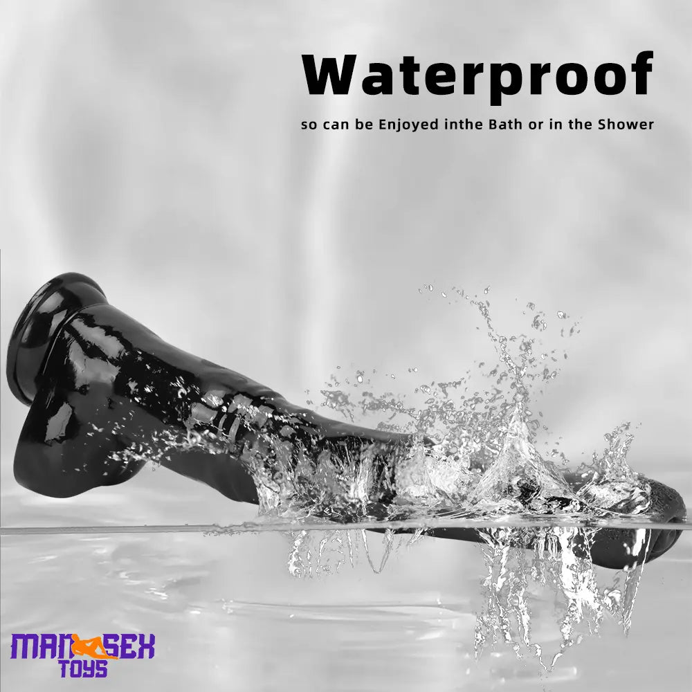 18.5in Extra Big Long Black Dildo Real BDSM Animal Horse Penis Sex Tool