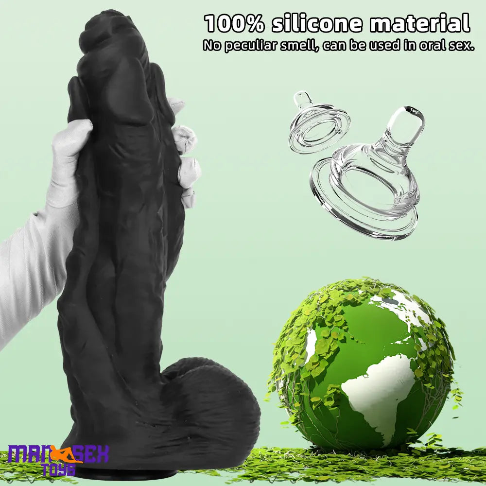 11.41in 12.6in 15in Super Big Silicone Soft Black Fantasy Durable Sex Dildo