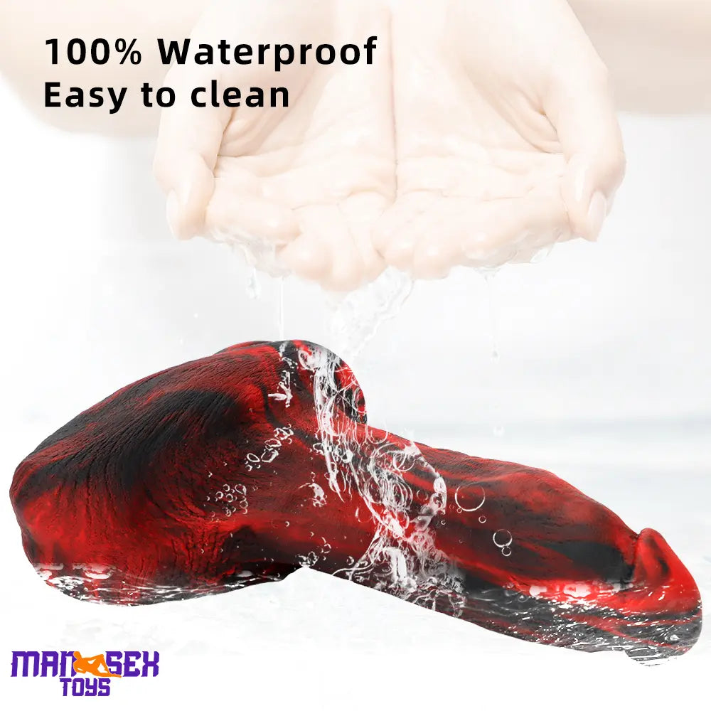 9.05in Large Thick Silicone Soft Mixed Color Dildo For Women Men Cock