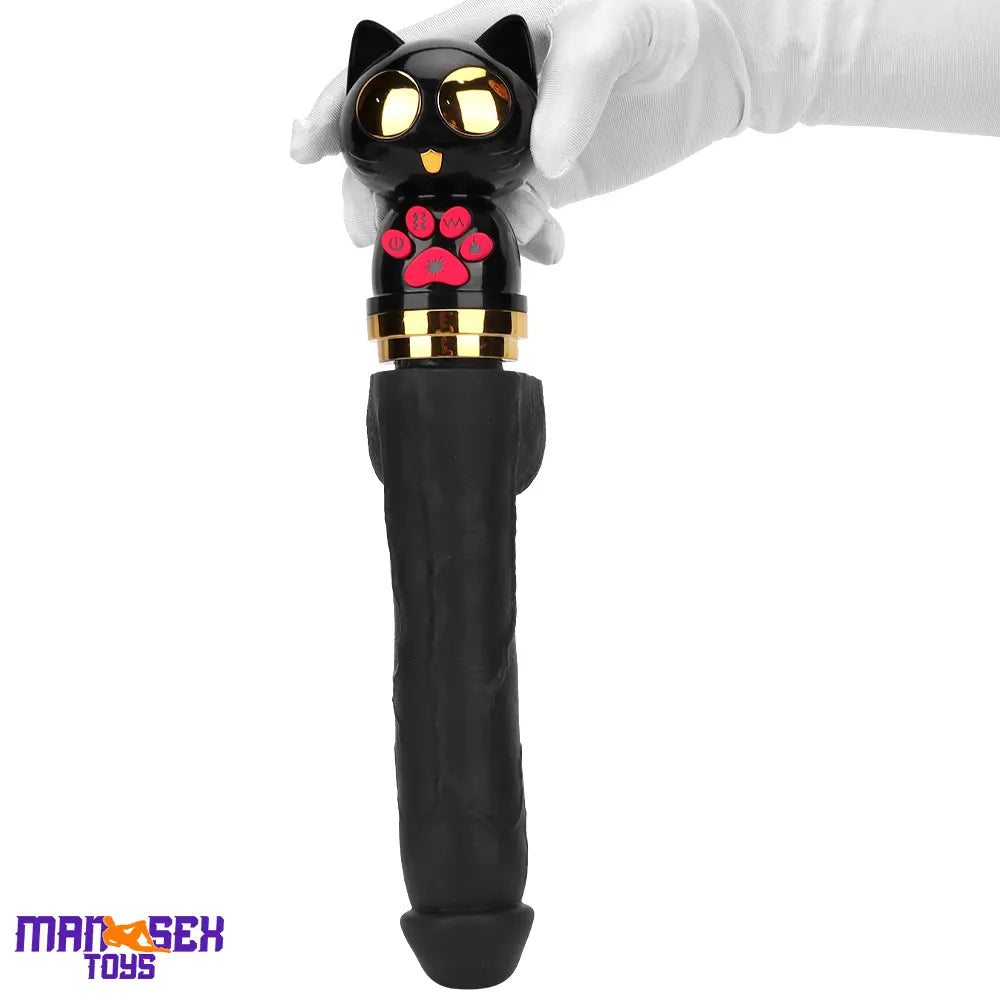 7.87in Cat Heating Thrusting Vibrating Automatic Dildo Gun Fucking Machine
