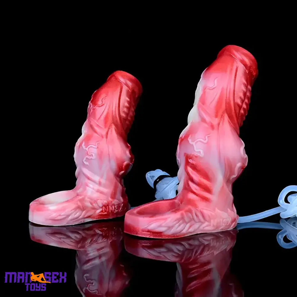 4.8in 5.59in Soft Liquid Silicone Monster Cock Ring Dildo Sleeve For Delay