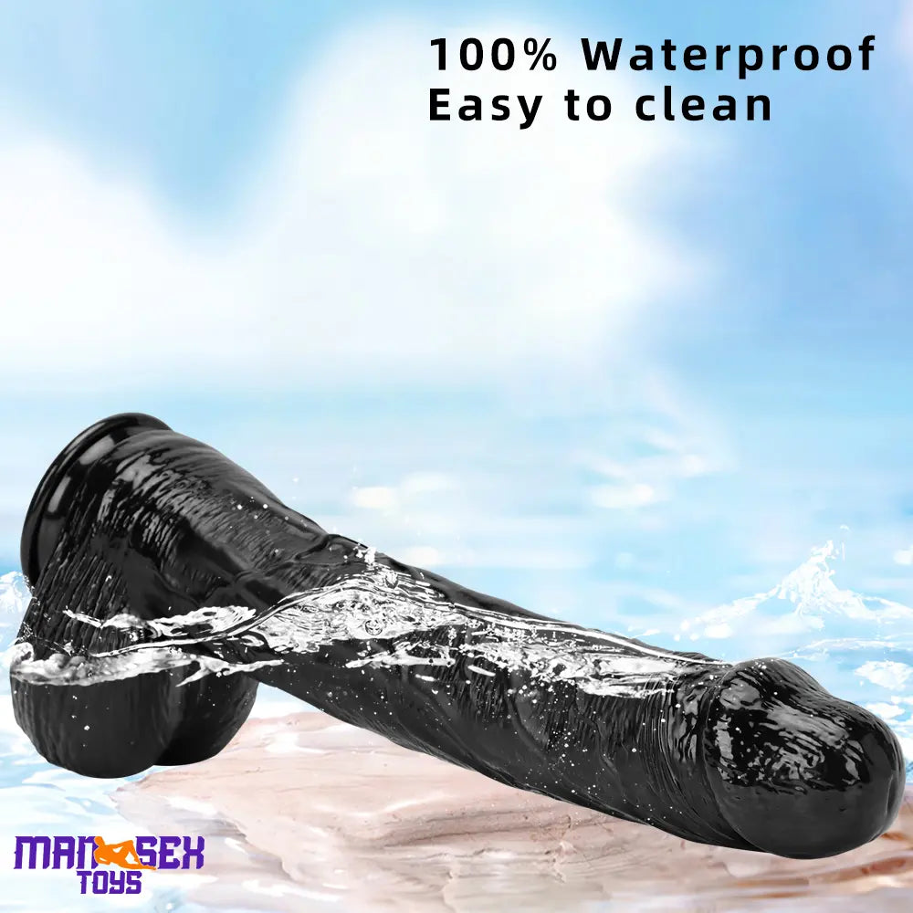 14.96in Women Men Big Black Thick Long Dildo Adult Sex Toy For Anus