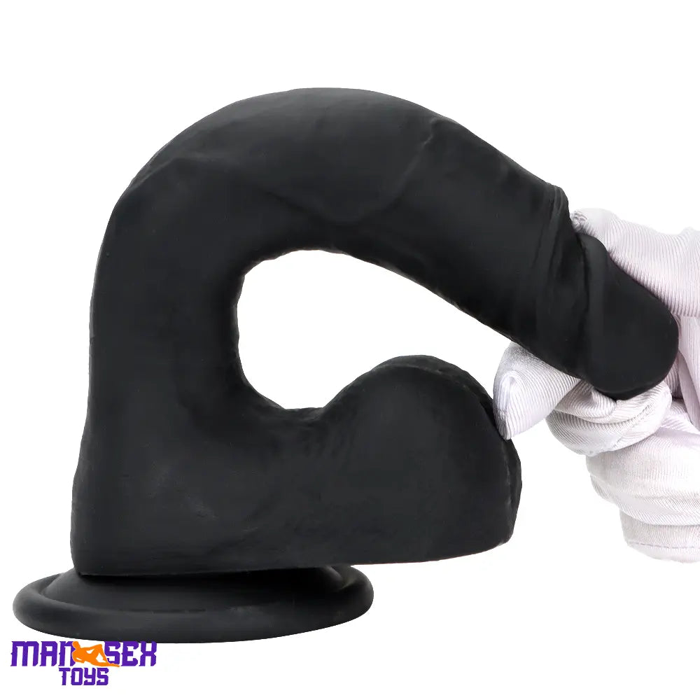 8.46in Premium Silicone Soft Mixed Color Dildo For Anal Sensory Masturbation