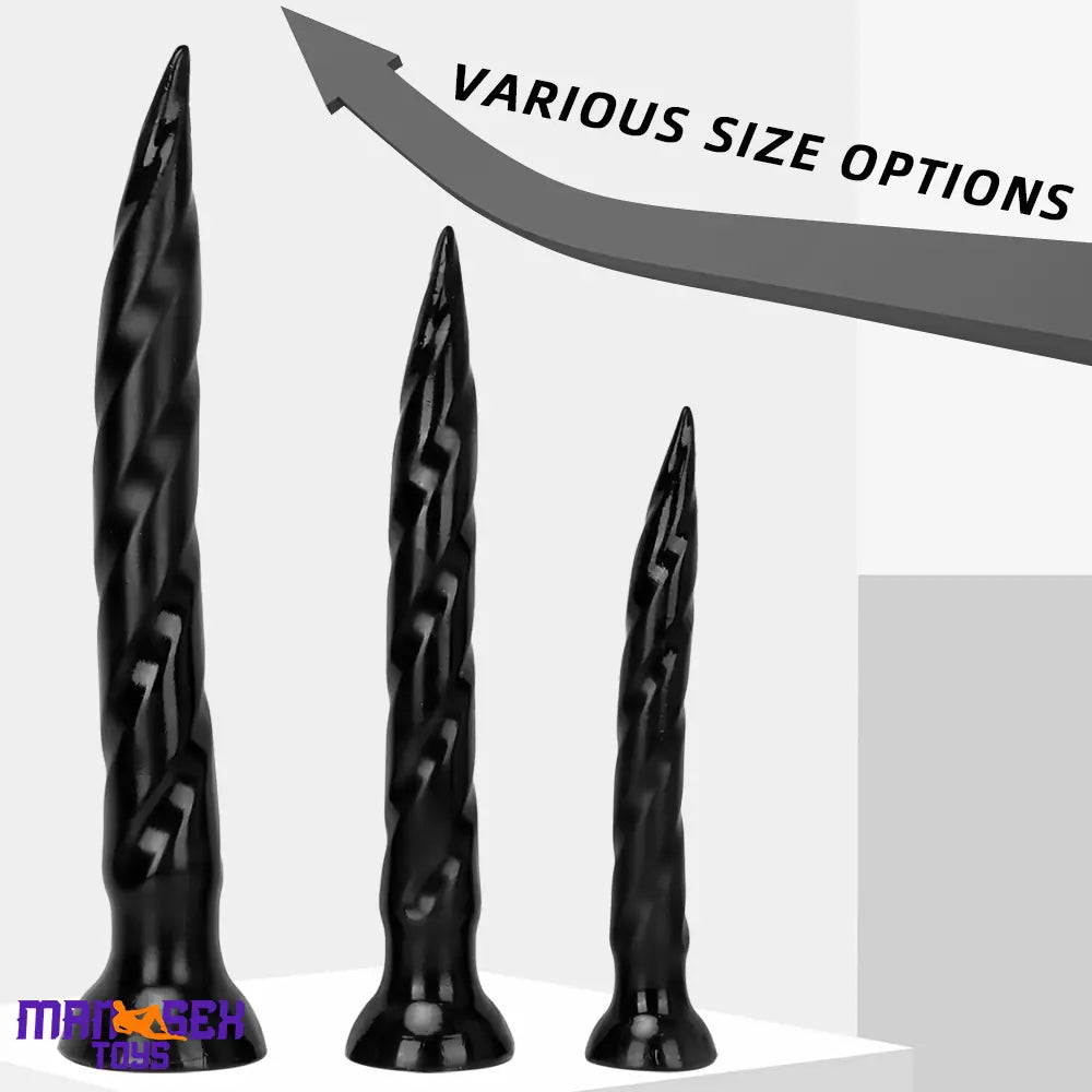 11.41in 14.56in 17.71in Super Large Long Thick Sharp Cock Butt Plug Dildo