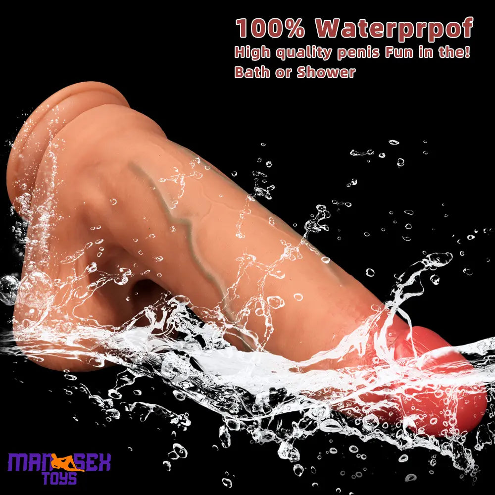 10.03in 9.25in 13in Soft Silicone Big Lifelike Dual Density Dildo Suction Cup