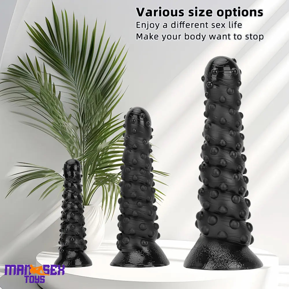 7.48in 11.22in 15in Huge Black Spiral Animal Octopus Big Dildo Butt Plug