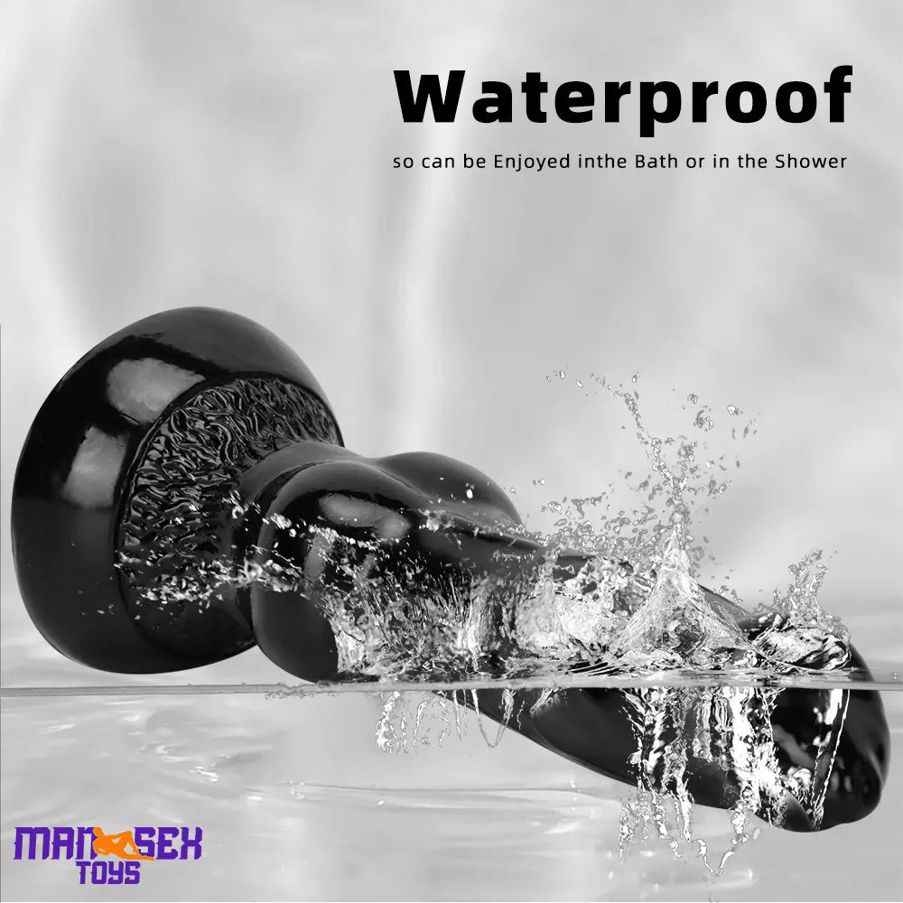 7.48in 14.17in 15.35in Big Black Thick Dog Penis Fantasy Animal Knot Dildo