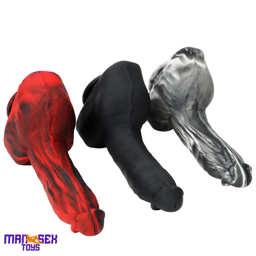 9.05in Premium Large Silicone Soft Mixed Color Dildo For Anus Sensory