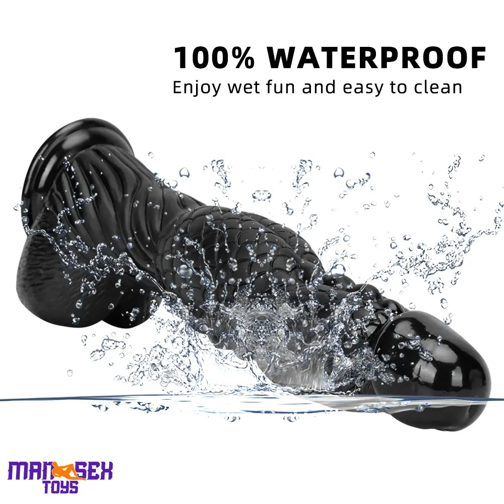 14.56in Women Men Big Black Thick Long Dragon Odd Cock Monster Dildo