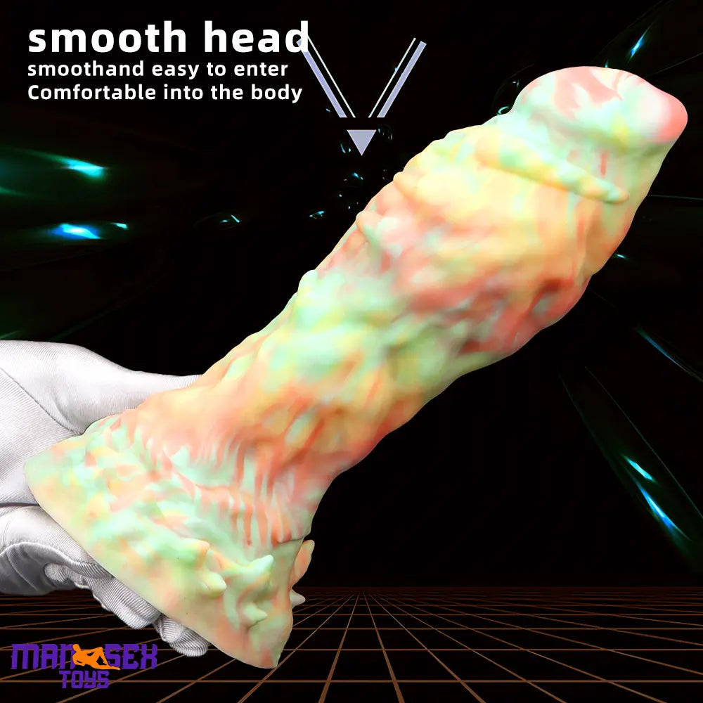 9.44in Fantasy Mixed Color Silicone Soft Big Dildo For Anal Vaginal Cock