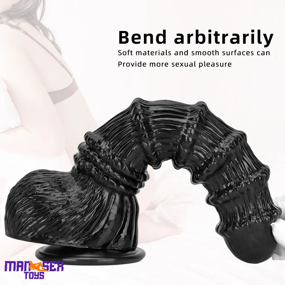 9.25in 9.64in 11.02in Big Thick Black Dildo BDSM Horse Penis Cock Toy