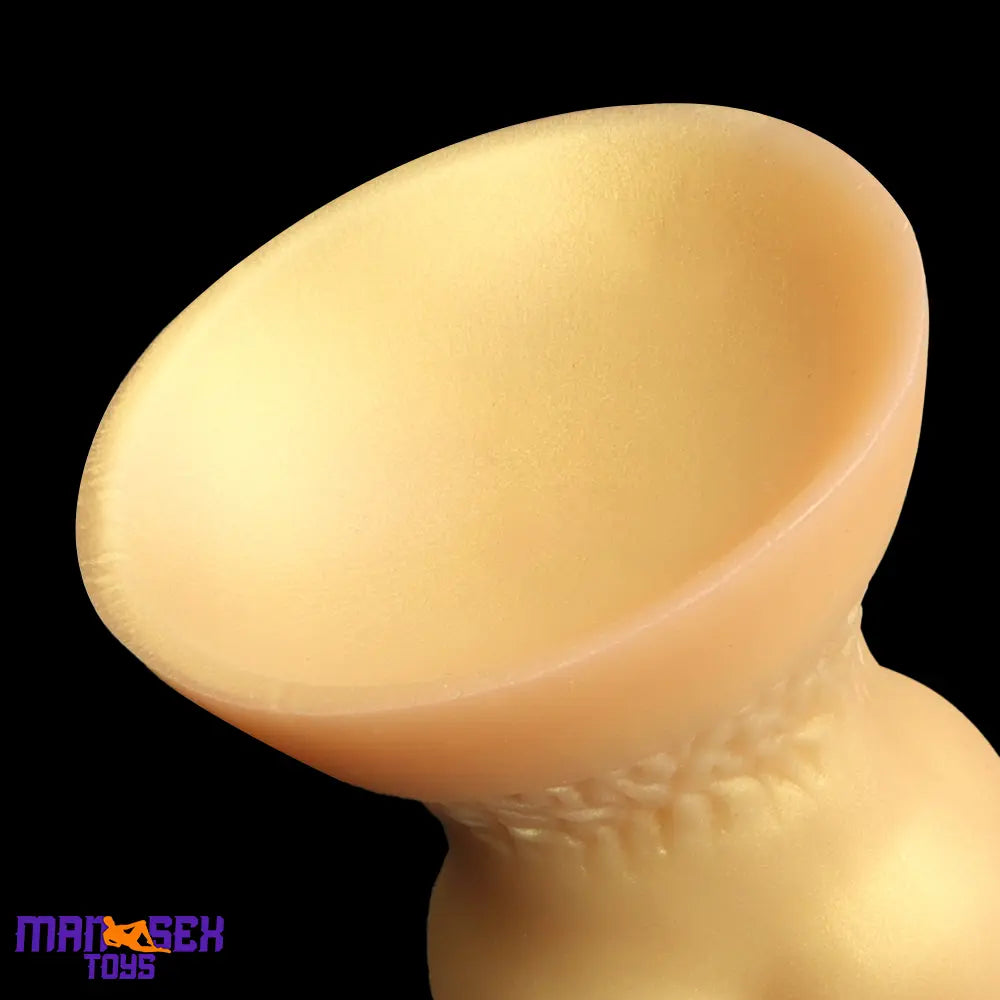 3.81in 7.48in Gold Silicone Soft Small Dog Dildo For Anal Vaginal Sex Cock