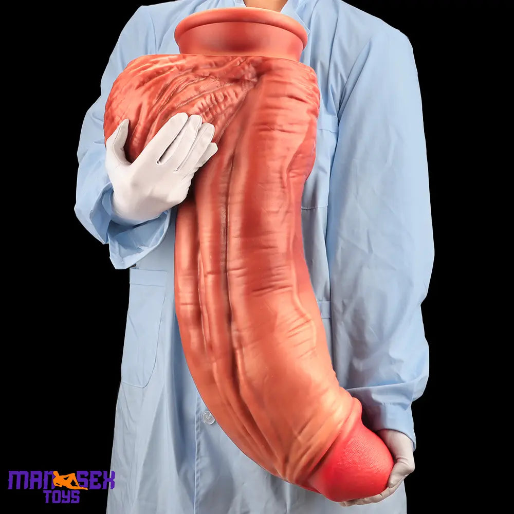 26.18in Realistic Super Long Huge Thick Soft Fat Durable Dildo For Anus