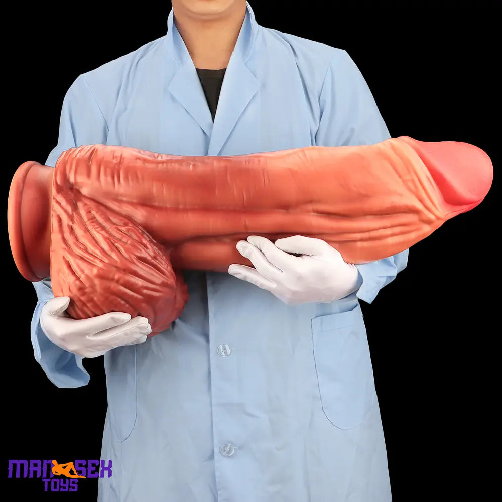 26.18in Realistic Super Long Huge Thick Soft Fat Durable Dildo For Anus