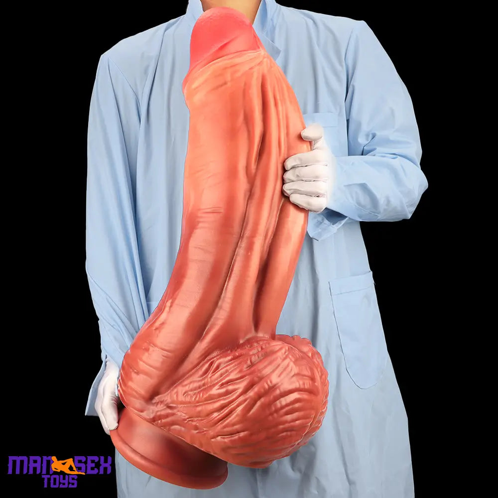 26.18in Realistic Super Long Huge Thick Soft Fat Durable Dildo For Anus