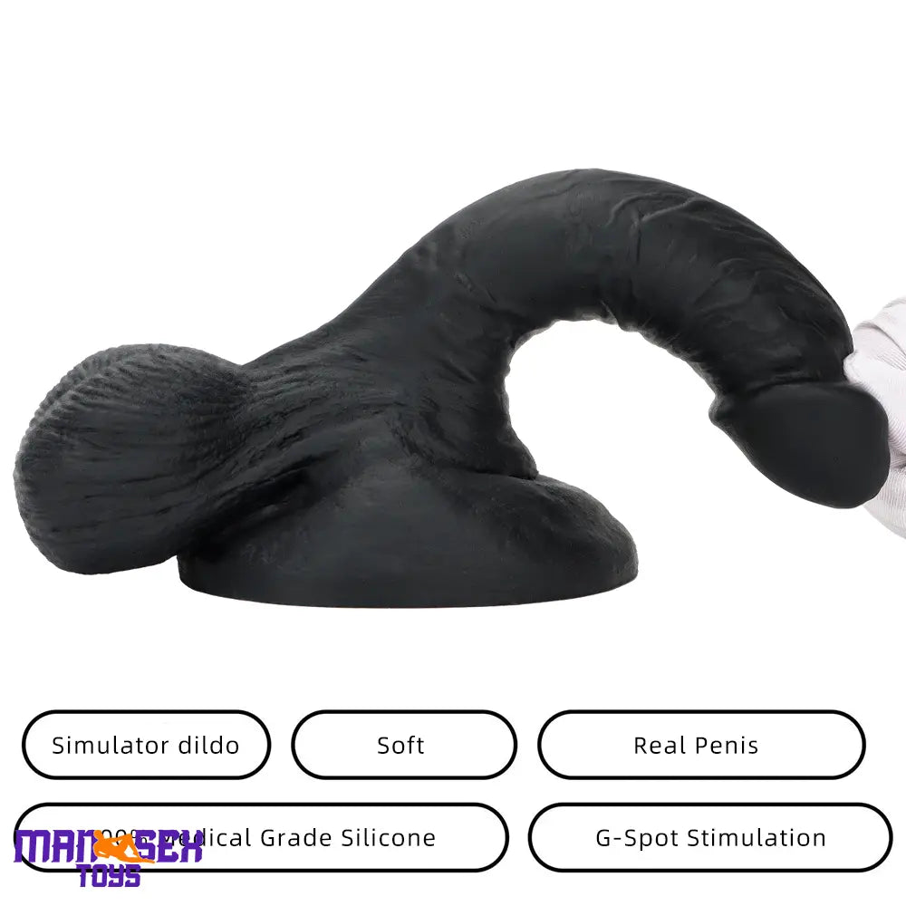 7.48in Big Suction Cup Silicone Soft Mixed Color Dildo For Sex Toy Love