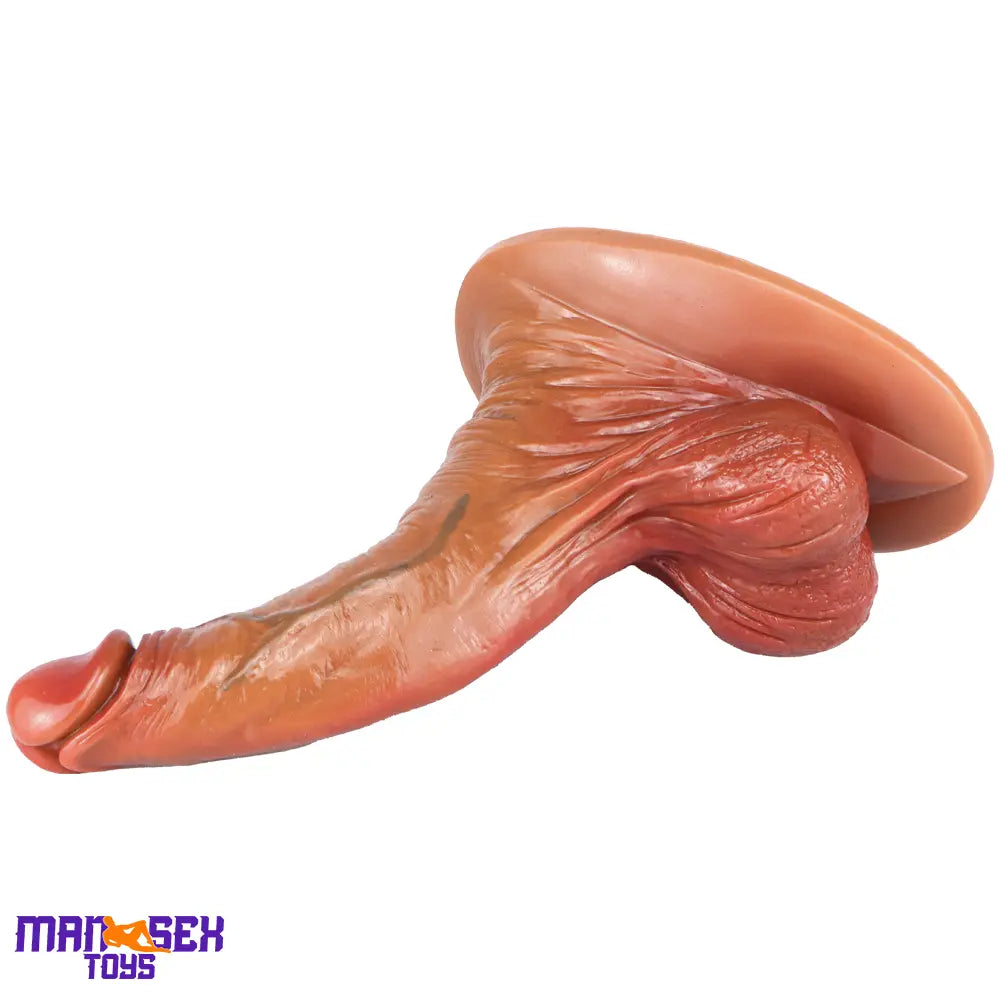 8.07in 9.25in Soft Silicone Big Real Feeling Cock Dildo With Big Sucker