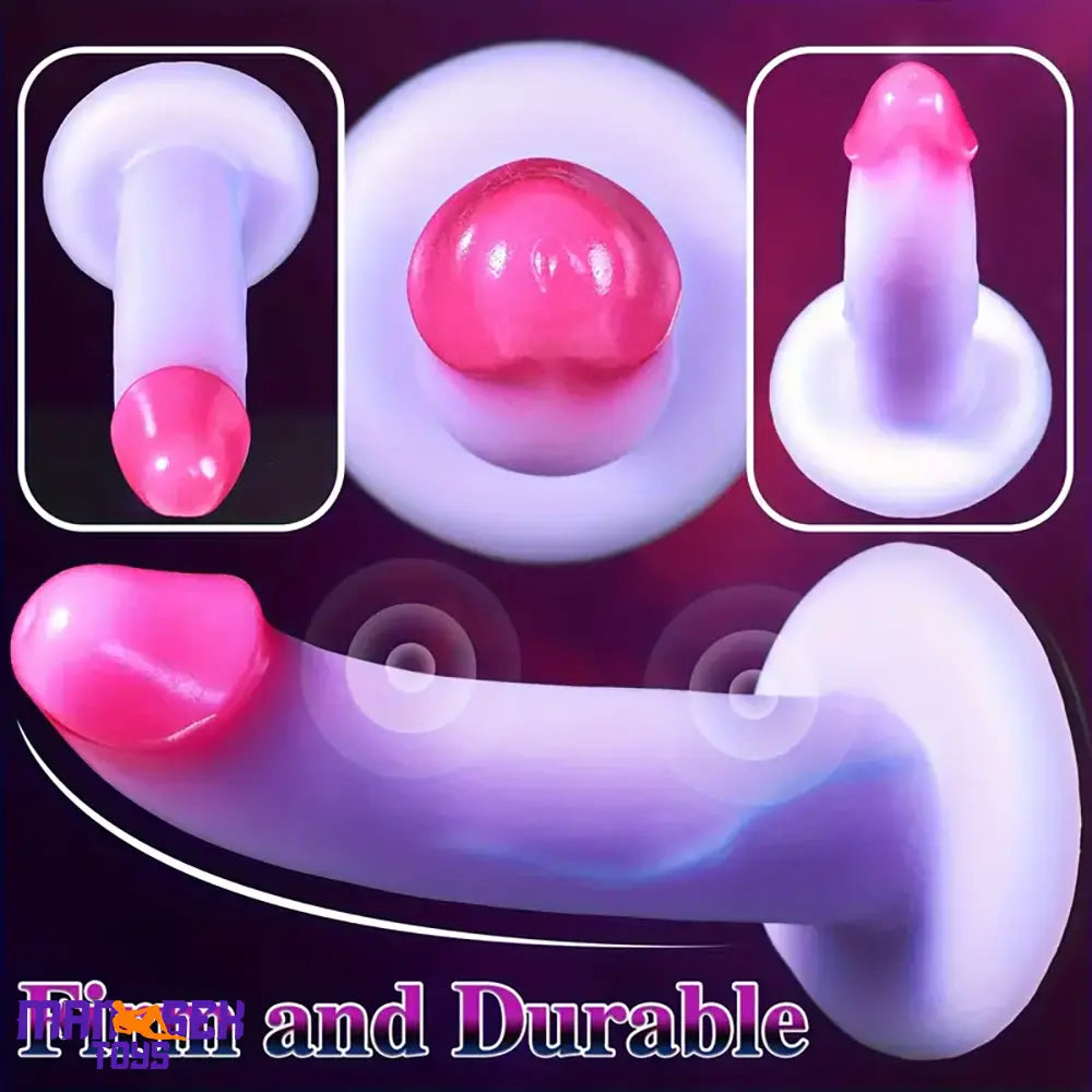 7.6in Realistic Silicone Soft Dildo Durable Sex Toy For Women Men Orgasm