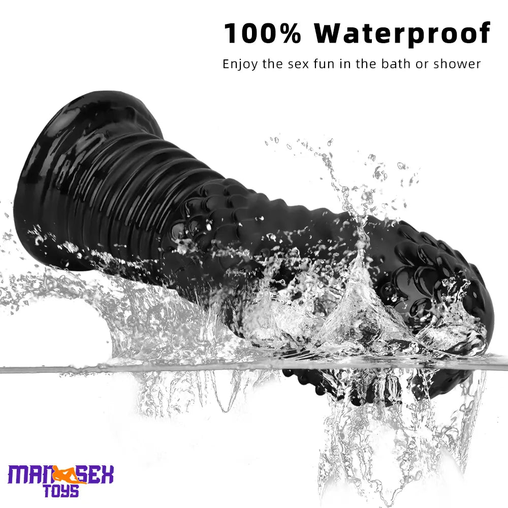 6.1in 8.46in 10.43in Fantasy Black Large Dildo Butt Plug For Fist Sex Toy