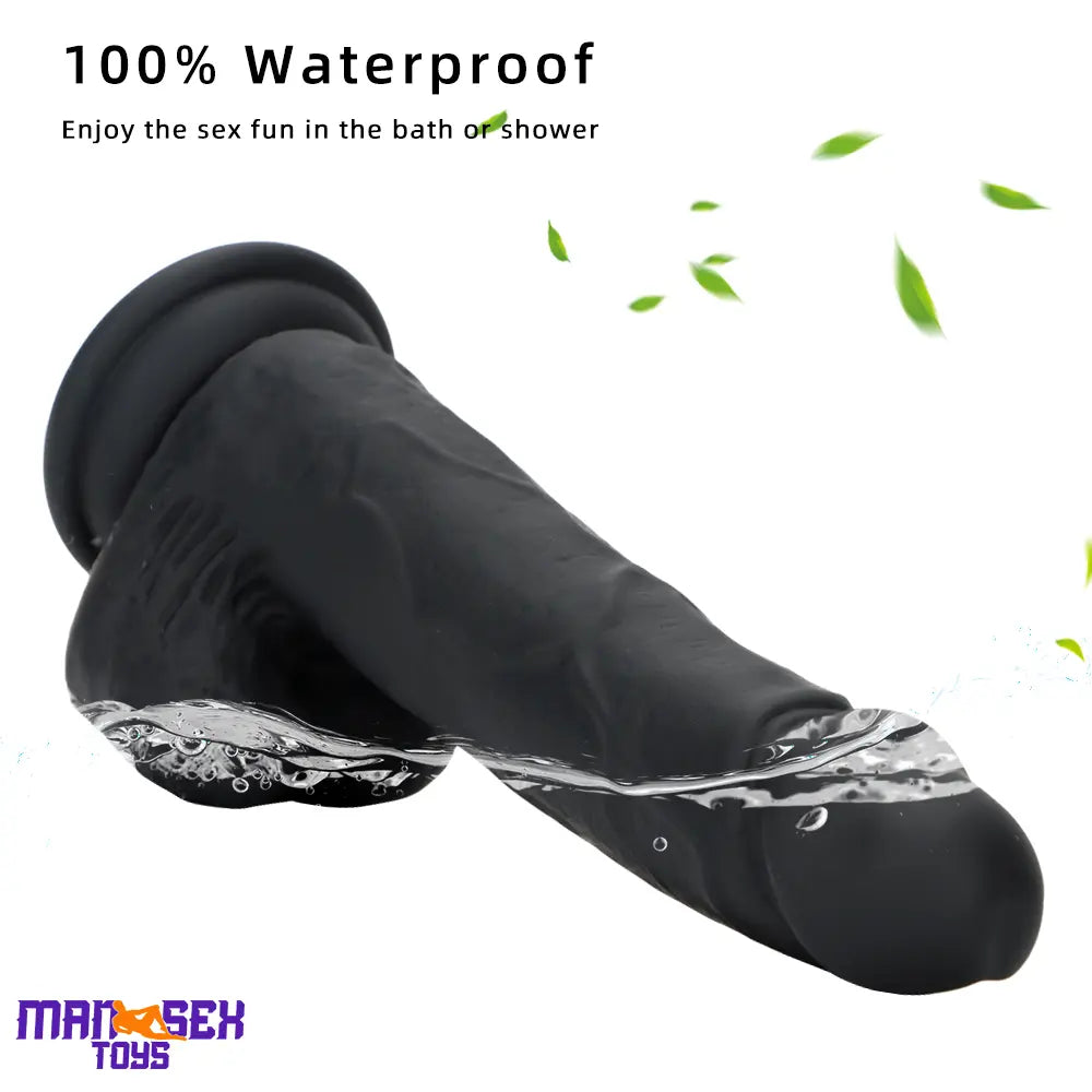 7.67in Premium Silicone Soft Mixed Color Dildo For Sensory Masturbation