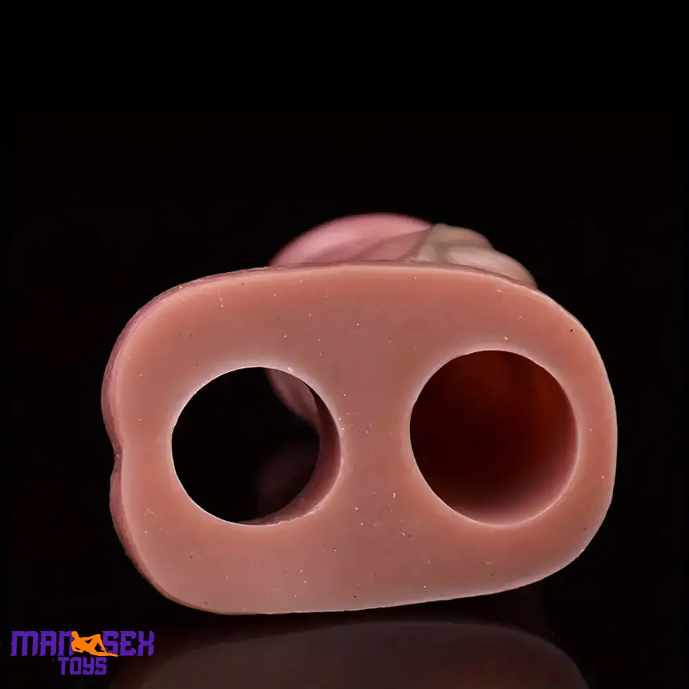 5.28in Lifelike Silicone Soft Cock Ring Dildo Sleeve With Big Knot Extender