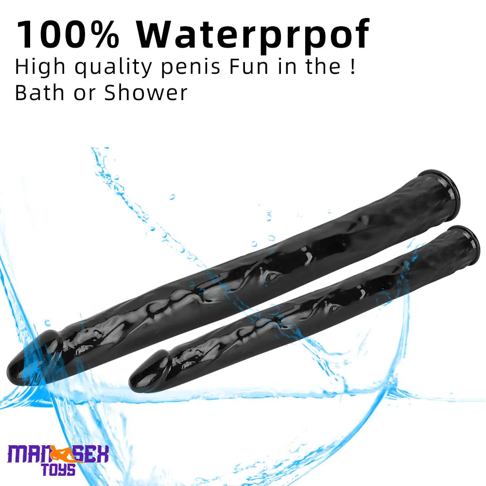 18.11in 22.83in Super Big Long Black Dildo BDSM Sex Toy Suction Cup Base