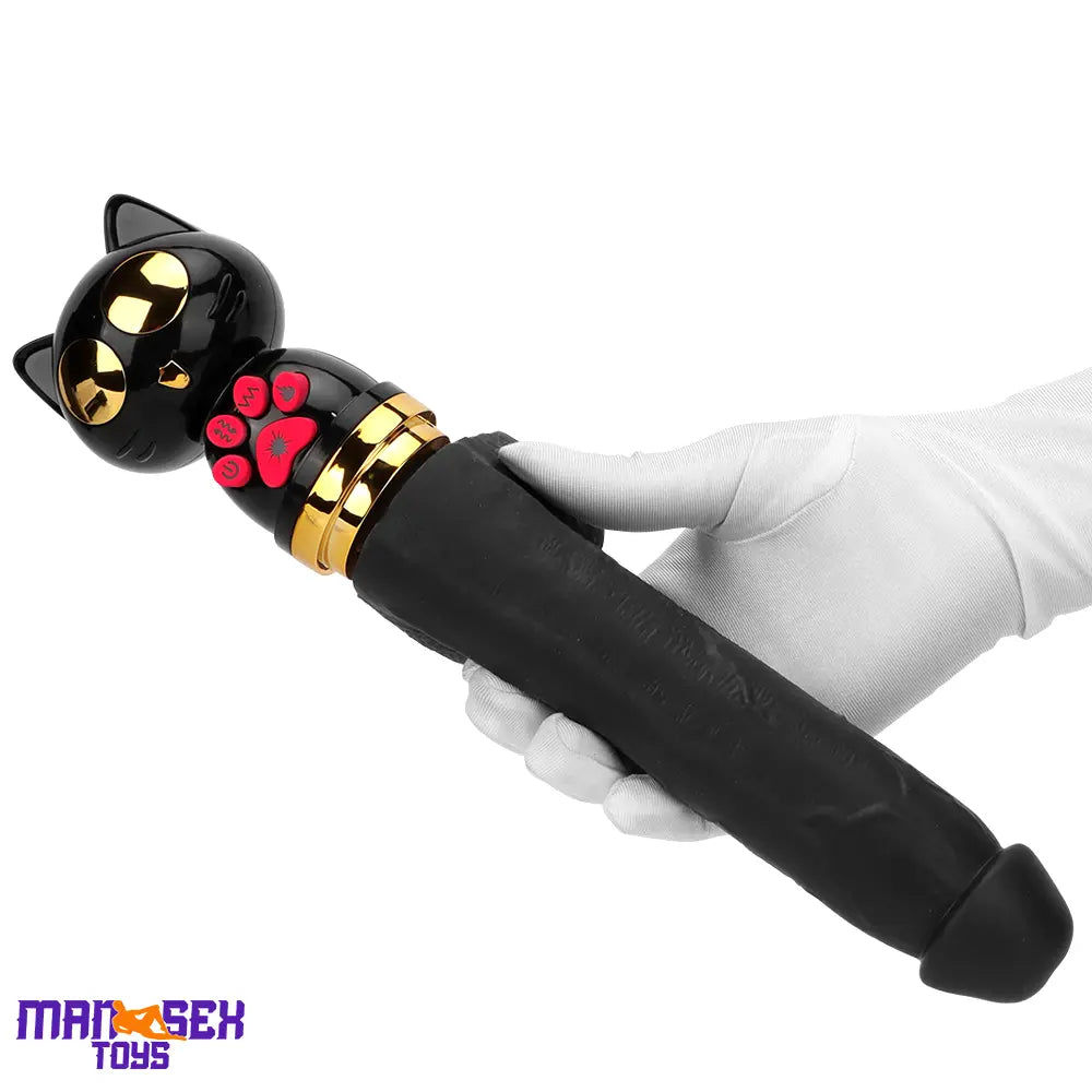 7.87in Cat Heating Thrusting Vibrating Automatic Dildo Gun Fucking Machine