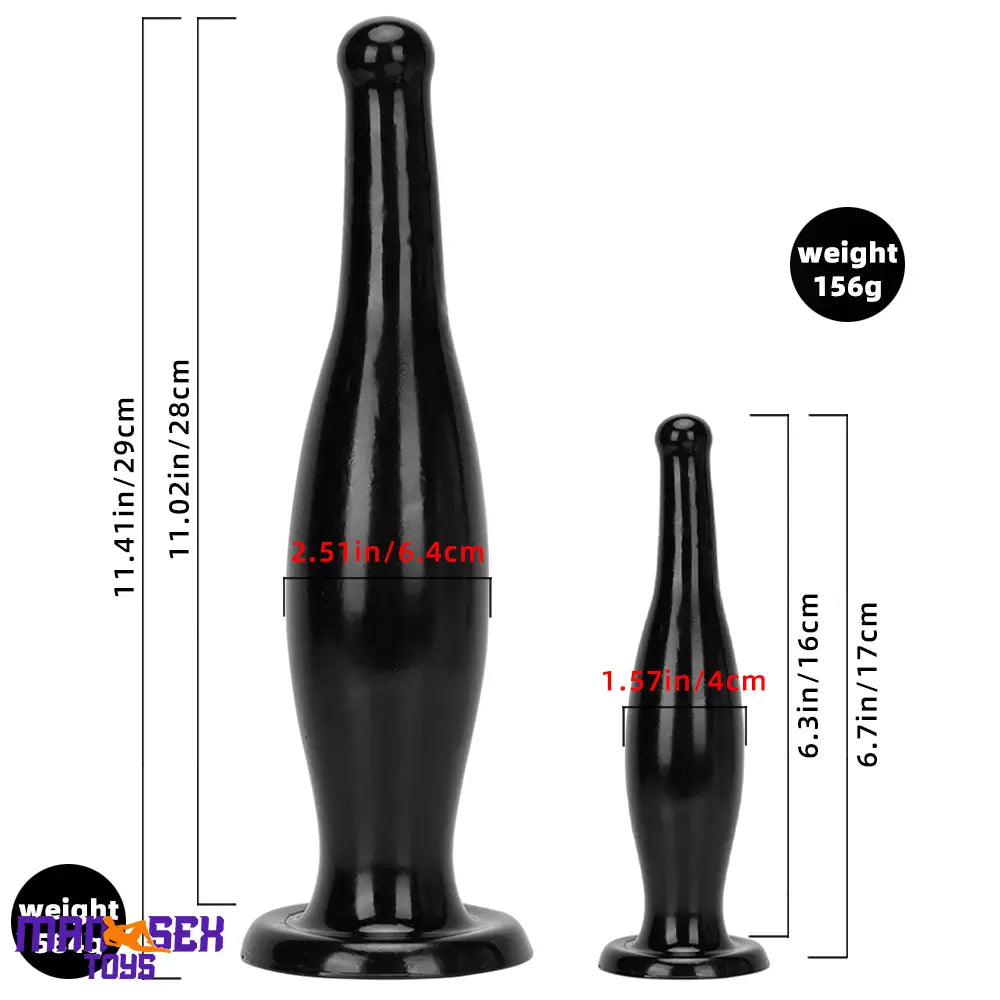6.7in 11.41in Women Men Big Black Thick Beer Bottle Dildo For Anal Cock