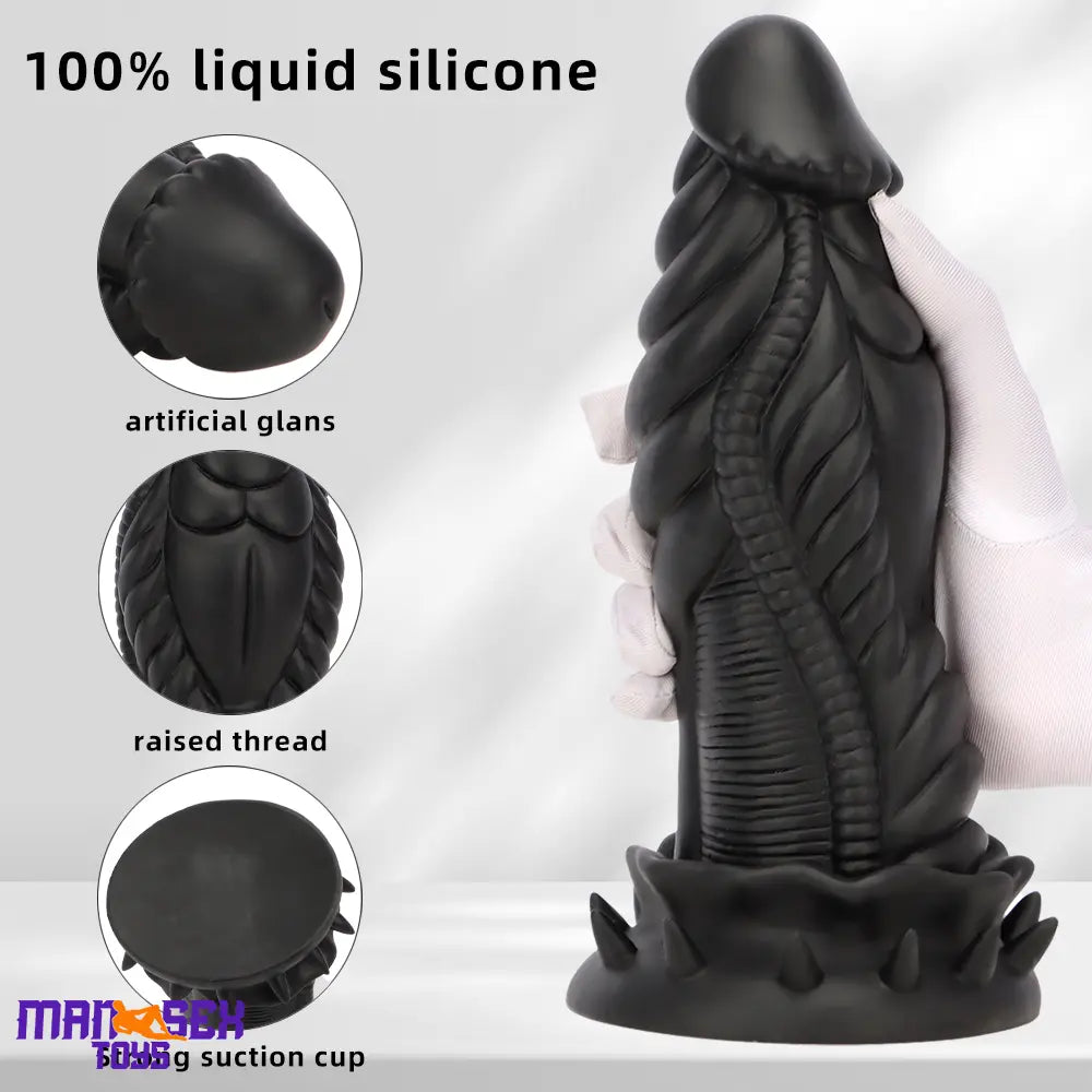 7.87in 10.43in 12.6in Fantasy Silicone Big No Eggs Stimulation Dragon Dildo