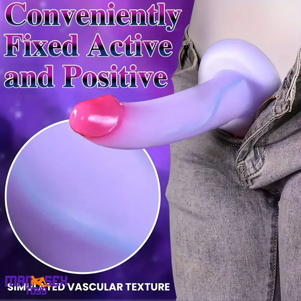 7.6in Realistic Silicone Soft Dildo Durable Sex Toy For Women Men Orgasm