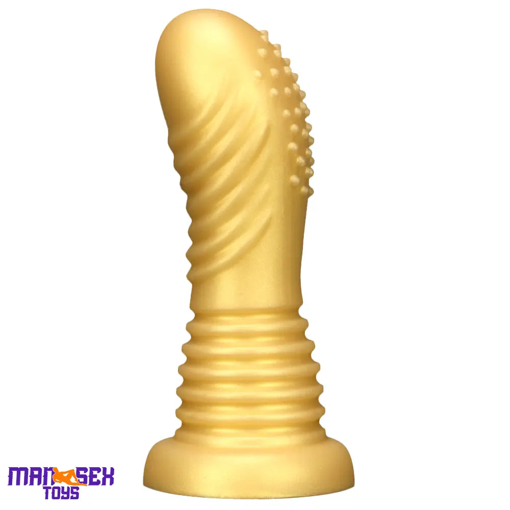 7.08in Premium Soft Liquid Silicone Thick Spiked Cock Fat Butt Plug Dildo