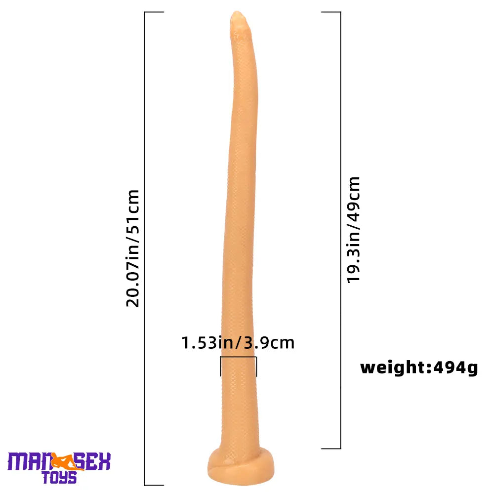 20.07in Long Huge Colorful Snake Dildo For Anal Vaginal Expansion Love