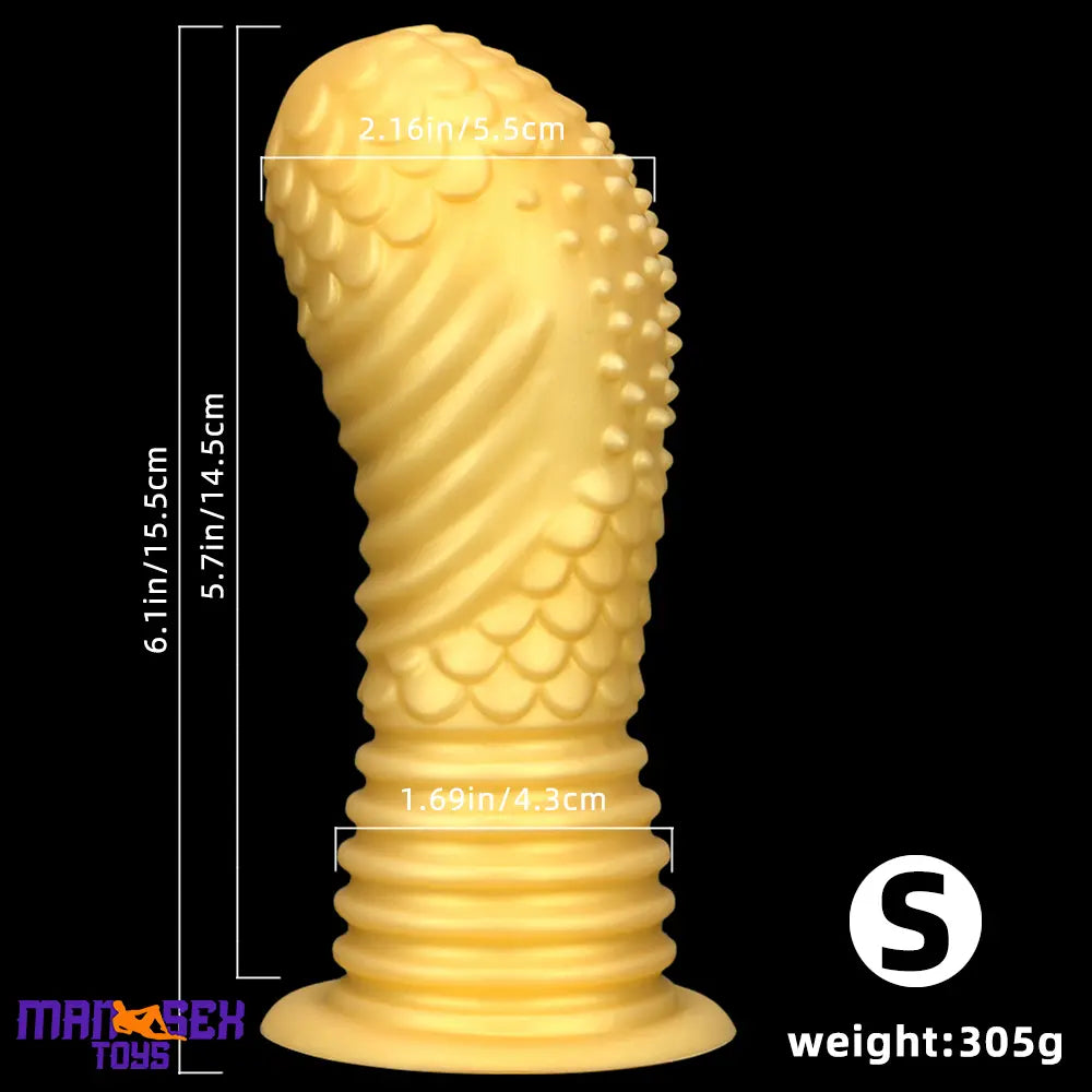 6.1in 8.46in 10.43in Soft Liquid Silicone Thick Fantasy Fat Butt Plug Dildo