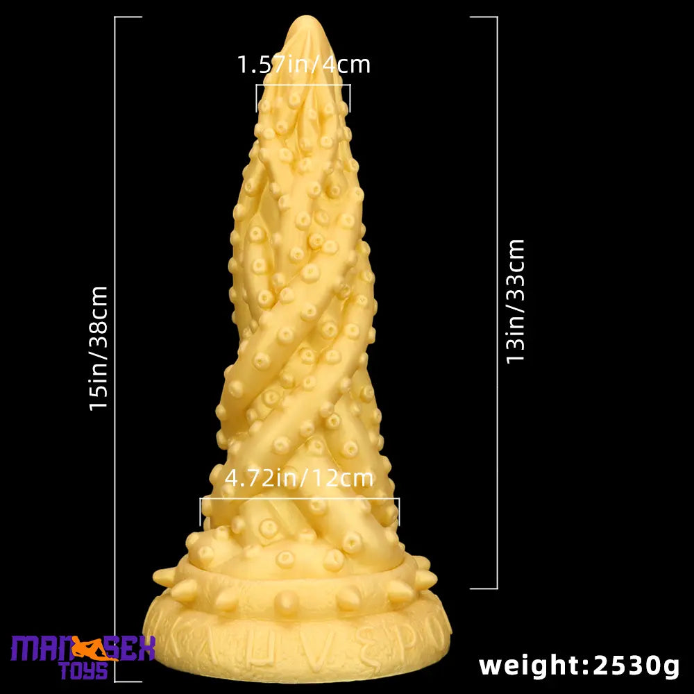 15in Liquid Large Soft Silicone Fantasy Thick Octopus Dildo Cock Love Toy